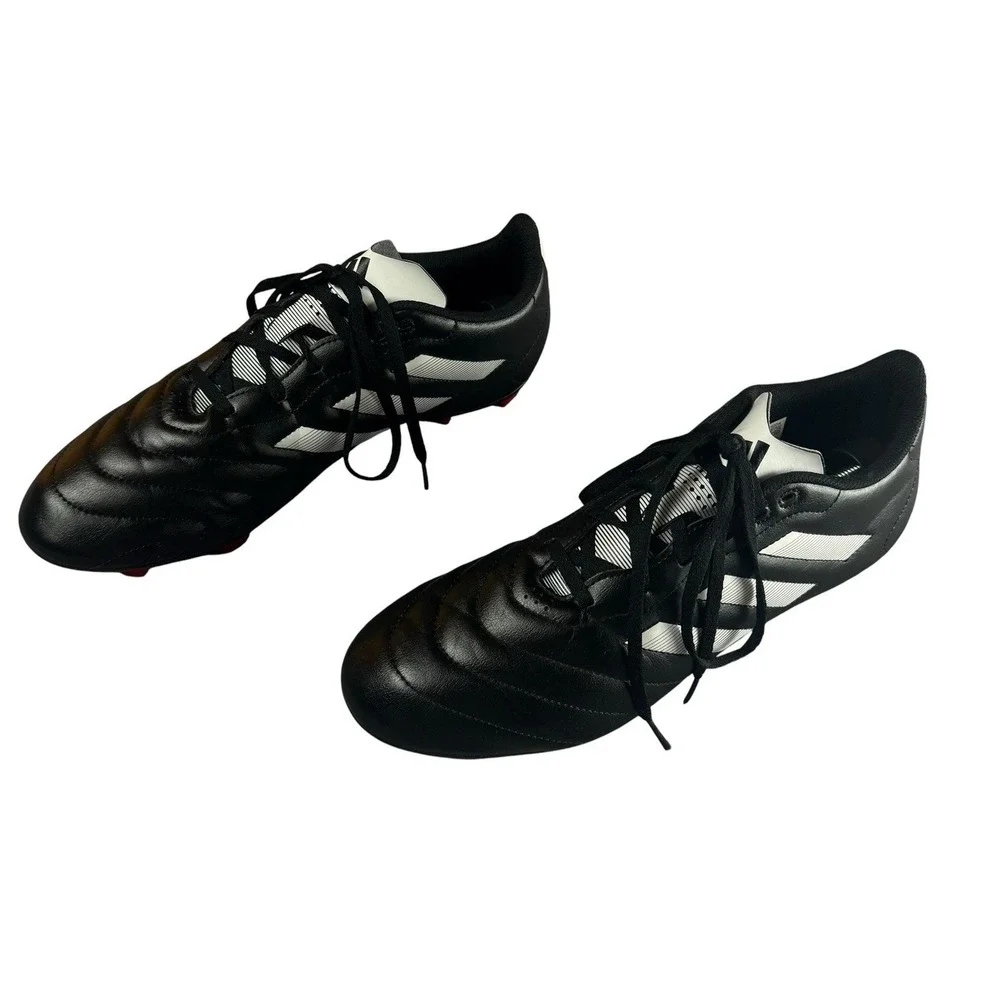 ADIDAS 12.5 Mens Soccer Cleats Black White Red FG Lace Up SGC753002